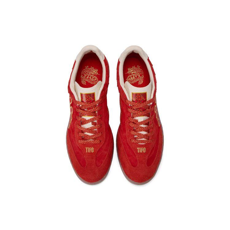 Kappa Tifo New Year Limited Versatile Comfortable Non-Slip Wear-Resistant Low-Top Skate Shoes Unisex sneakers China-Red Birch-White K0EW5CC70P-554