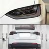TPU Blackened Headlight Taillight Foglight Protective Film for Tesla Model X  For Model S 2024 Black Color Changing Films