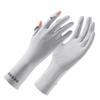 Sun Protection Gloves UV Proof Thin Summer Anti Slip Breathable Sunshade Driving and Riding Touch Screen Ice Silk Gloves for Men and Women