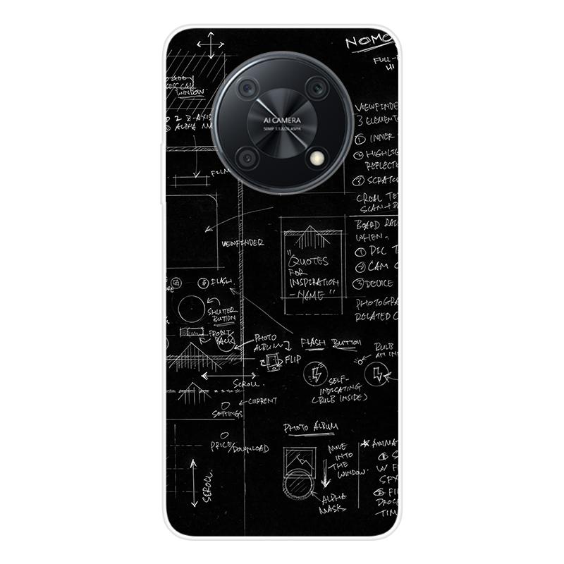 For Huawei nova Y90 Y 90 novaY90 Case Soft Silicone Back Cover Cartoon Phone Case Diversification