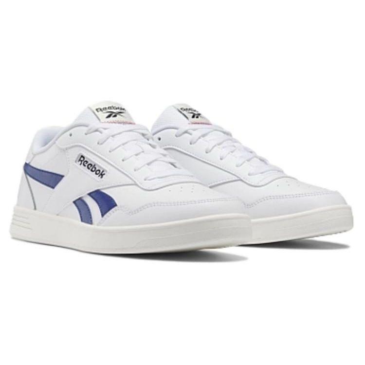 Reebok Court Advance Comfortable Daily Low-Top Sneakers Unisex Sneakers White Blue GZ9625