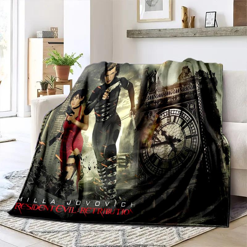 The sci-fi game Resident Evil features the Umbrella Corporation blanket a soft home furnishing nap decoration a warm Sherpa blanket for all seasons U6