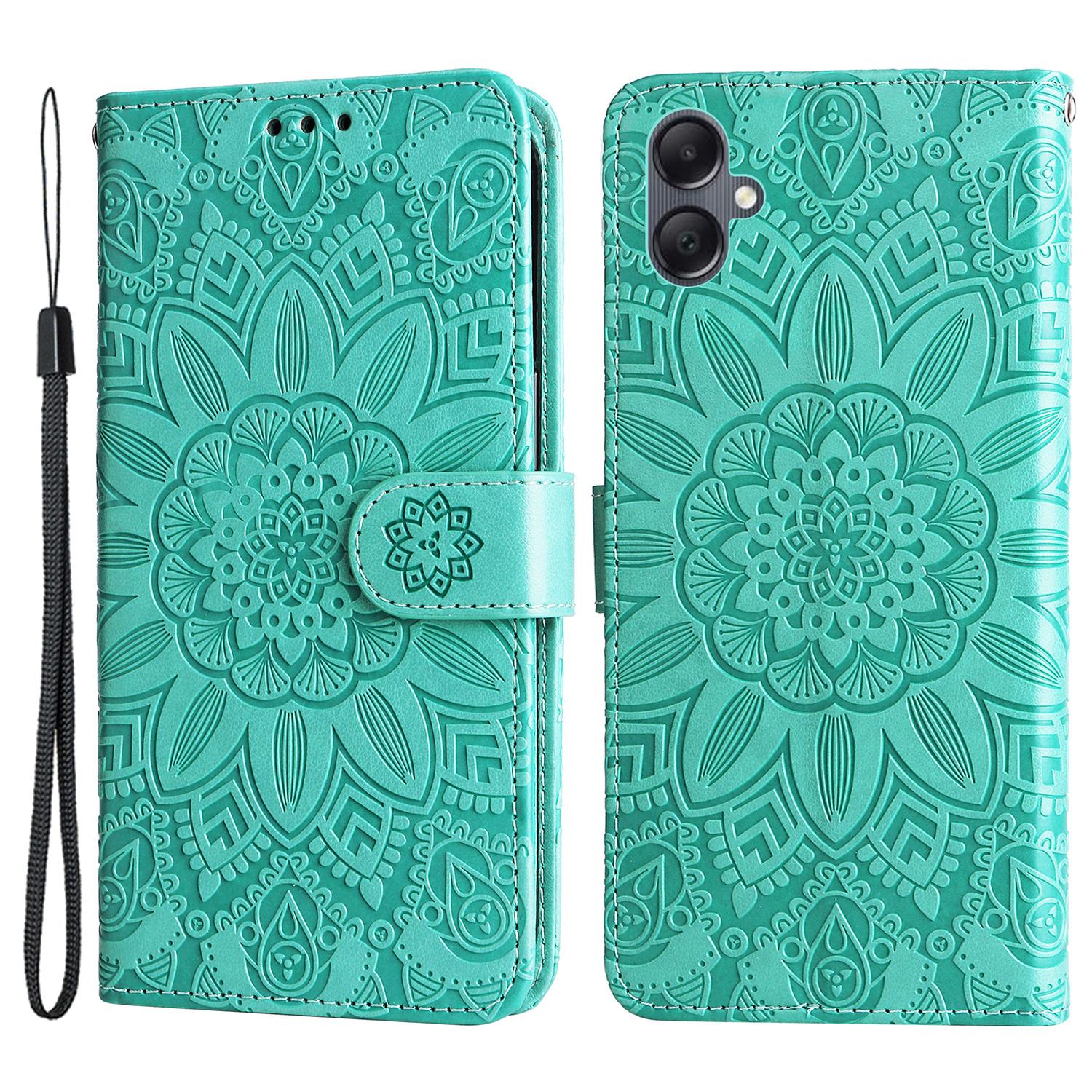 

For Samsung Galaxy A05 4G Case Slim-Fit Shell Stand Wallet PU Leather Phone Cover Green