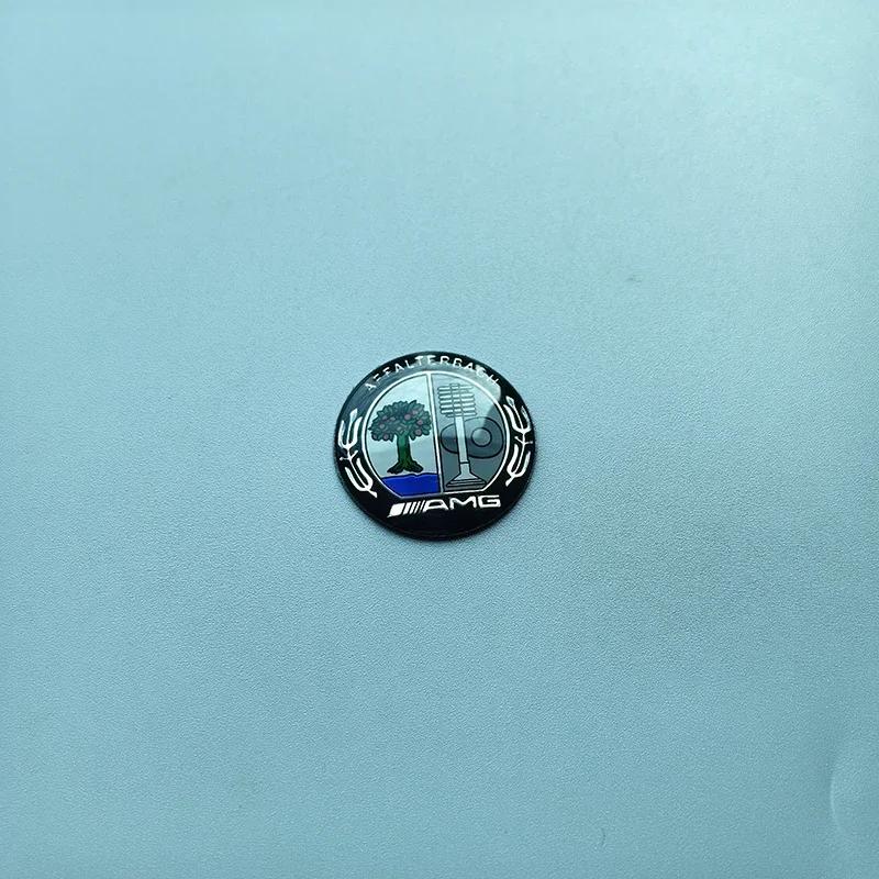 

Car Sticker 29mm 2.9cm Curved Logo Cap Multimedia Knob Crystal Epoxy Badge for Mercedes Benz AMG Star Wheat Apple Tree B Car Emb 29mm for media knob