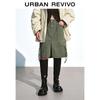 UR Women's Retro Workwear Split Pocket Midi Skirt