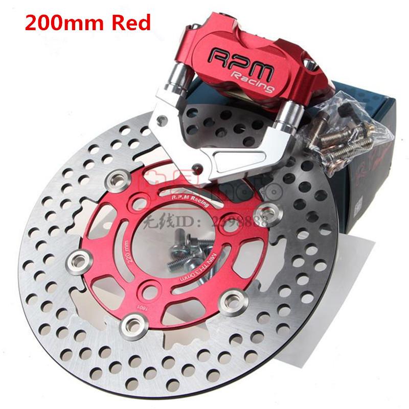 RPM Universal Motorcycle Brake Caliper+Brake Pump Adapter Bracket+200mm/220mm Disc Set For Yamaha Aerox Jog BWS MBK Nitro Stage6