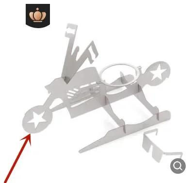Motorcycle Stainless Steel Chicken Holder Bbq Vertical Turkey Roasting Rack For Outdoor Camping Baking Grill Oven Smoker Cooking