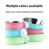 Pet Bowl Feeder, Dog Cage Hanging Fixed Cat Bowl, Dog Bowl, Pet Stainless Steel Dog Bowl