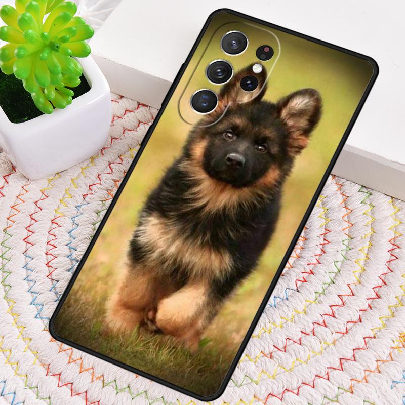 German Shepherd Dog soft Silicone Phone Case For Samsung Galaxy note 10 pro S26 S25 S24 S23 S22 S21 Plus S25Ultra Capa Cover