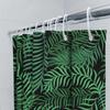 Tropical Plant Pattern Shower Curtain Green Leaves Design For Bathroom Decor