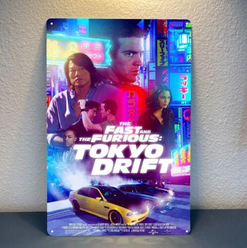 

The Fast And The Furious Tokyo Drift Movie Metal Poster Tin Sign xcm PlateAluminum 20x30cm（7.8x11.8inch）