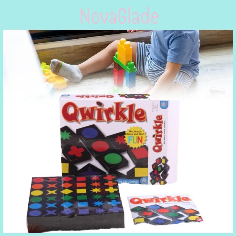 Qwirkle Holz Lern Familienbrettspiel Für Kinder Mit Eltern-Kind-Interaktion