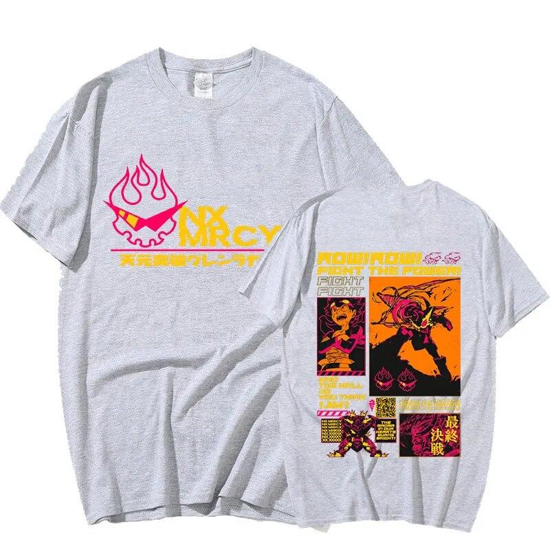 Anime Tengen Toppa Gurren Lagann Tričko Dámské Unisex Unisexga Trička s krátkým rukávem Hip Hop Streetwear Oversized Unisex Tričko