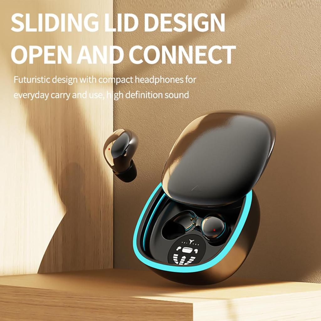 Invisible Small Mini Wireless Bluetooth Earbuds for Small Ears Sleep Low Profile Tiny Discreet Hidden Earbuds for Work Invisible Ear Buds Headphones