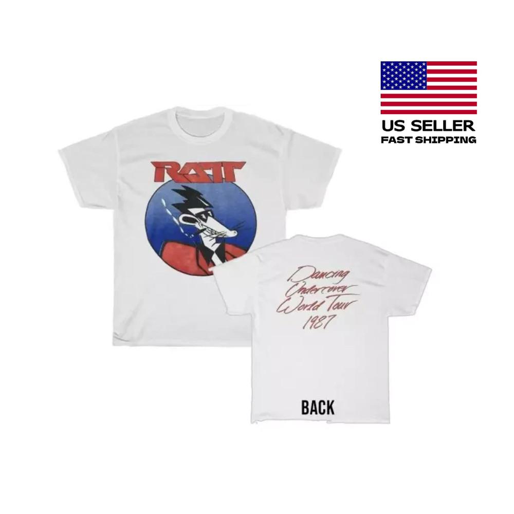 New Ratt 1987 Dancing Undercover World Tour Shirt Gift for Fans All Size S-5XL Unisex T-Shirt S
