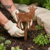 Garden Gifts for Enthusiasts Rusty Animal Stakes, Metal Hen/Chicken/Goat/Deer Yard Art Silhouette Decor Patio Landscape Decorations Lawn Flower