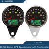 ELING Motorcycle Universal 85mm GPS Speedometer 0-299km/h MPH with 0-12000RPM Tachometer Trip Odometer with Gear Number N 1-6