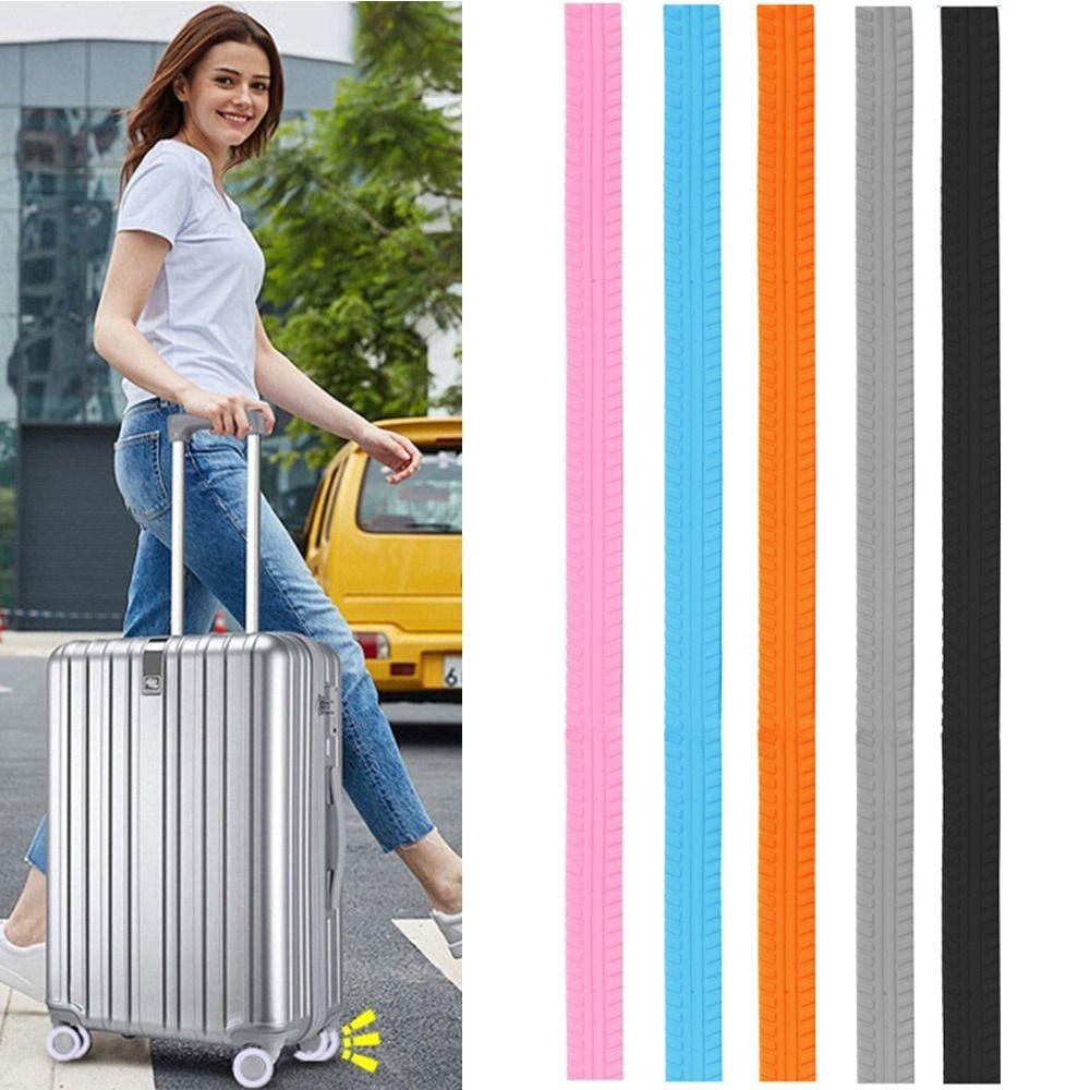 4/8Pcs Silicone Luggage Wheels Protector Cover Reduce Noise Anti-slip Suitcases Wheel Protection Rings Shock Absorption