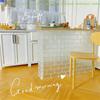 [C]20Pcs Dollhouse Mini Crystal Clear Bricks Water Ripple Crystal Glass Bricks Model Dollhouse Micro Scene Construction Props