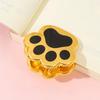 Zinc Alloy Cat Paw Clip Cute Creative Bill Note Storage Clip Binder Bronze Book Page Marking Clip Office School Supplies