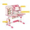 Ergonomic Desk Chair 2Pcs/Set Premium Kids Study Set, Height Adjustable Children School Table Set with Astronaut Pattern, Large Writing Board,