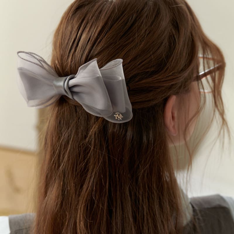 Tatiana Chiffon Double Ribbon Hair Pin HB2252