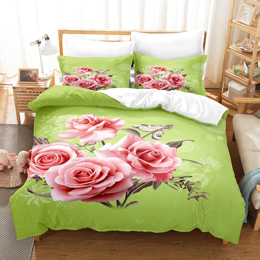 Fashion Technology Printing, 3D Digital Printing, Bedding, Duvet Covers, Pillowcases, Three-piece Sets