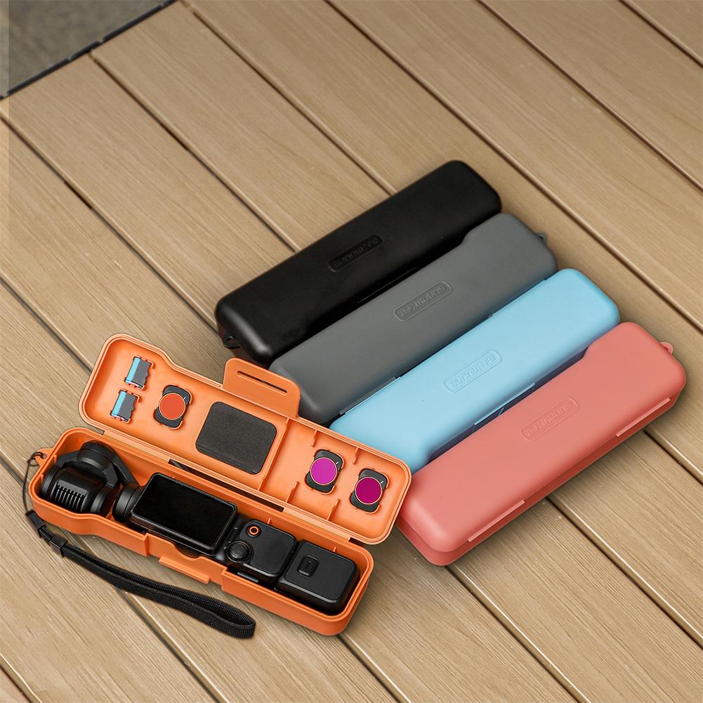 Flip-Open Protective Case with Lanyard PC Hard Protective Cover Anti-Scratch Shockproof Case Protector for DJI OSMO Pocket 3
