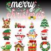 Christmas Block Building Splicing Puzzle Toys Tree Santa Claus Train Raindeer