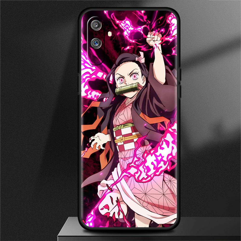 Case For Oppo Realme 8 C21Y 8i GT Neo 2 3 C21 7 9 Pro 6 C35 C20 Master C15 C12 C11 Silicone Phone Cover Demon Slayer Anime Funda