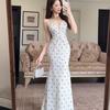 Dating Artifact Polka Dot Girl Sleeveless Suspender Dress New Elegant Chic Temperament Thin Design Sense