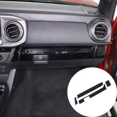 Piano Black Interior Dashboard Center Cover Sticker For Toyota Tacoma 2016-