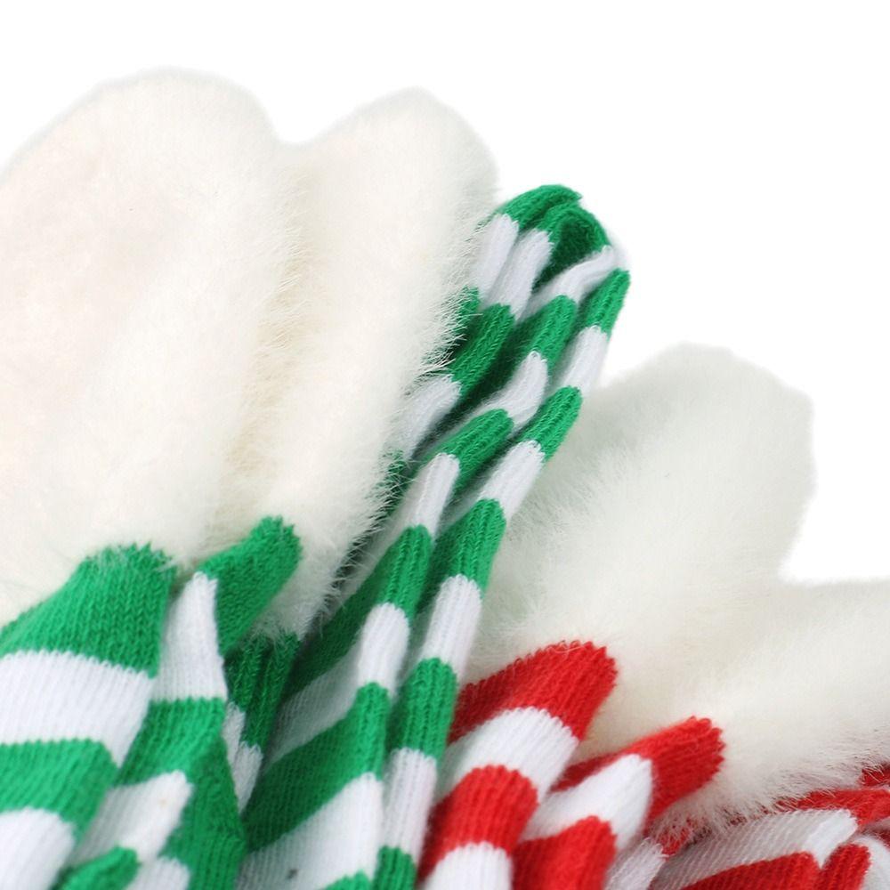 Sexy Polyester Cotton Over Knee High Socks Multi-color Striped Christmas Hosiery Slim Warm Socks Christmas