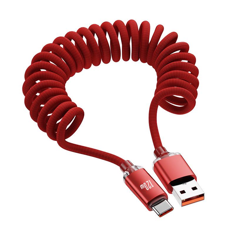 Crystal Shine 120W Super Flash Type-C Cable for Huawei, Vivo, Oppo Car Chargers
