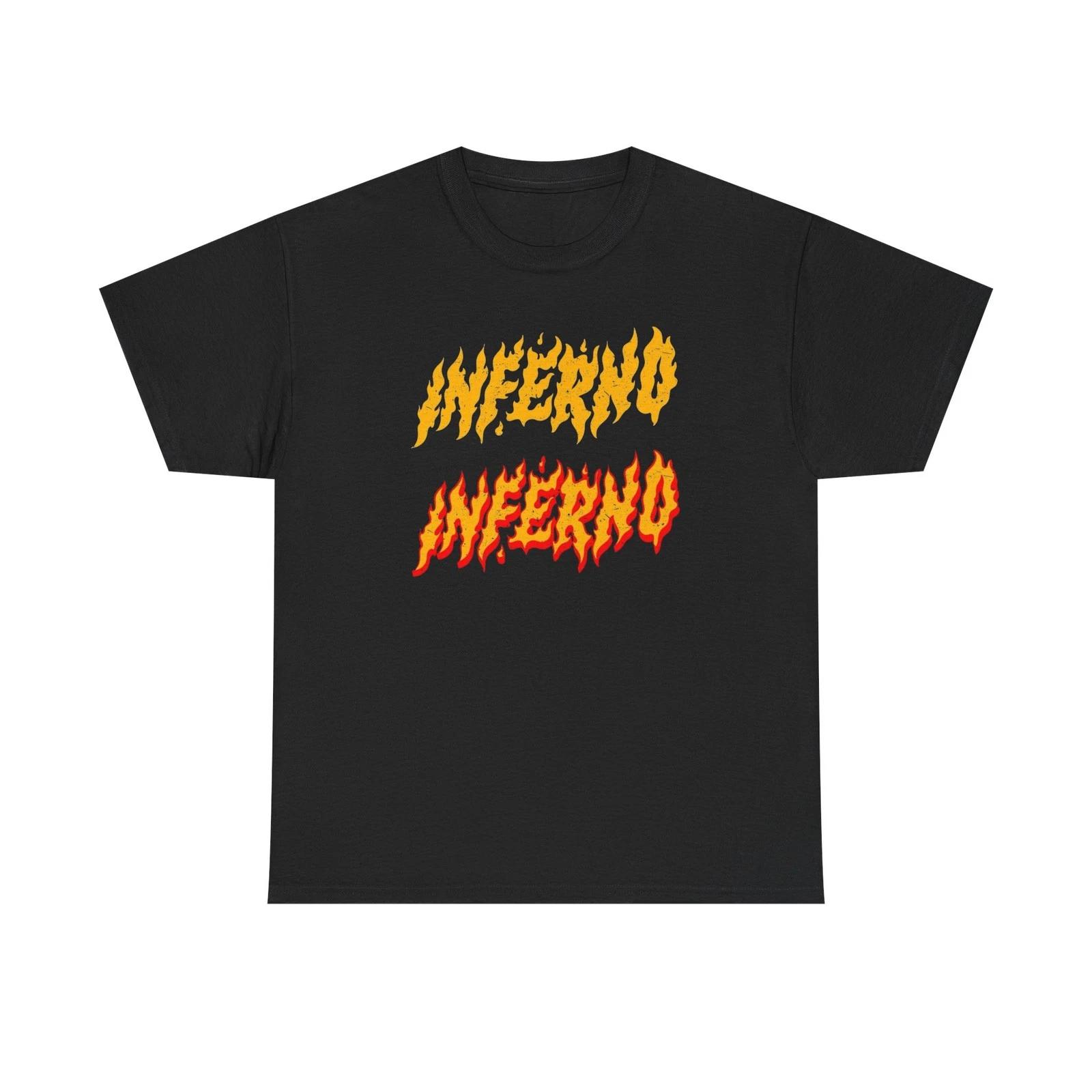 Inferno Inferno Retro Skateboarding Graphic T-Shirt Unisex Heavy Cotton Tee S