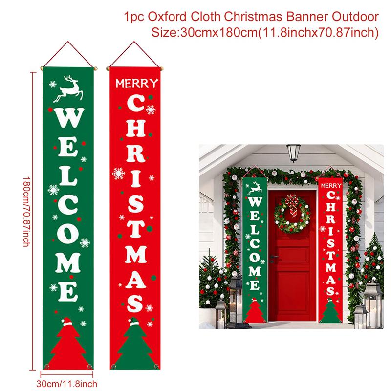 Christmas Door Decoration Merry Christmas Decorations For Home 2025 Navidad Noel Kerst Natal Xmas Ornaments New Year Gifts 2025