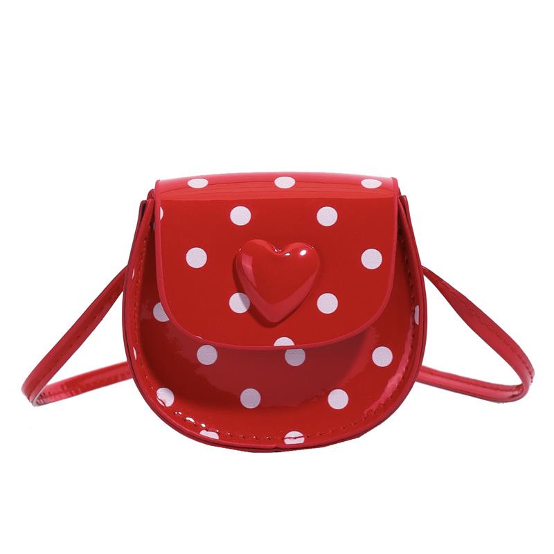 Argyle Polka Dot Mini Crossbody Bag for Girls - Cute Handheld Shoulder Bag