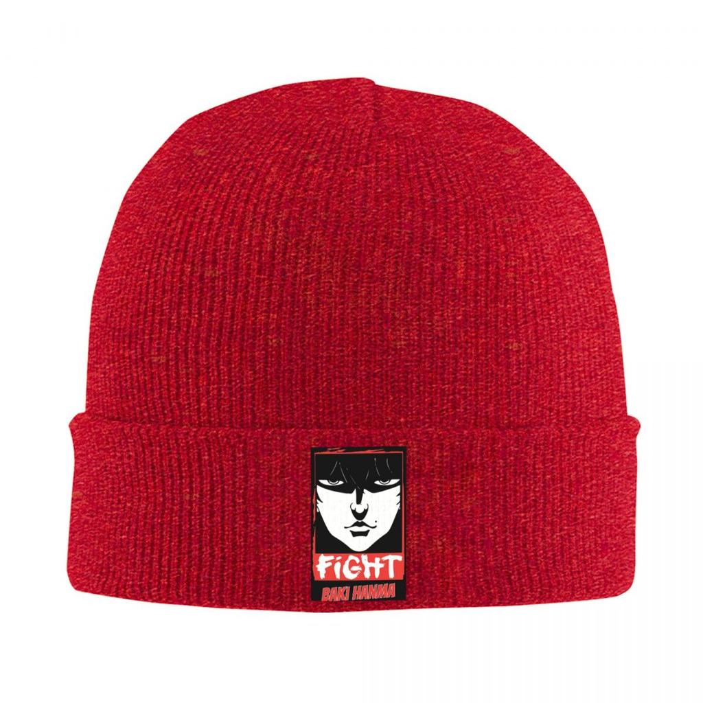 Yujiro Baki Hanma Grappler Fight Warm Knitted Cap Winter Knit Bonnet Hat Skullies Beanies Hip Hop Caps for Unisex
