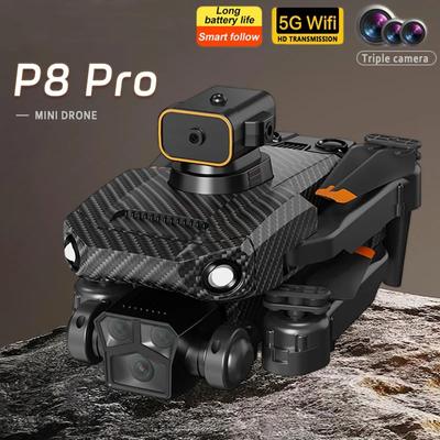 2024 Original P8 Pro 8K Drone 5G GPS Πτυσσόμενο τετρακόπτερο με κινητήρα χωρίς ψήκτρες Επαγγελματικό Αποφυγή εμποδίων DualHD Camera Dron Δώρα Παιχνίδια
