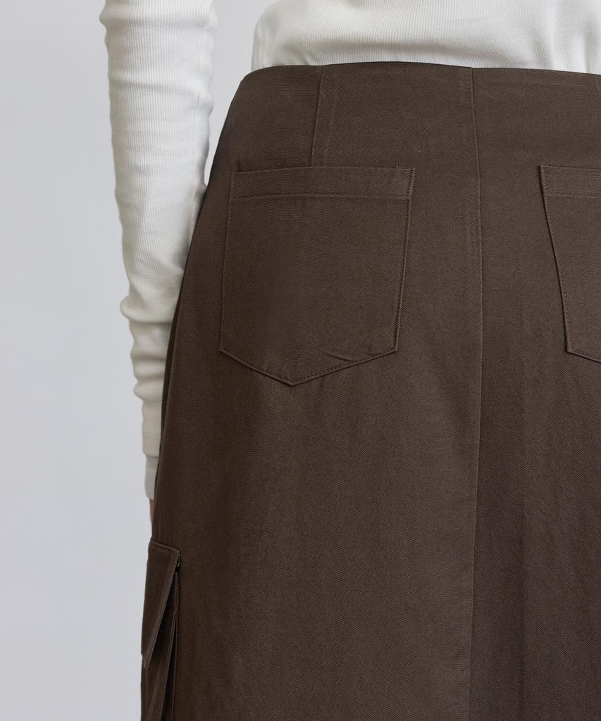 Itove Seoul Cargo Long Wrap Skirt Dg