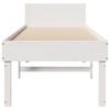 Vidaxl Bed Frame Without Mattress, White, 90X190 Cm, Solid Pine Wood