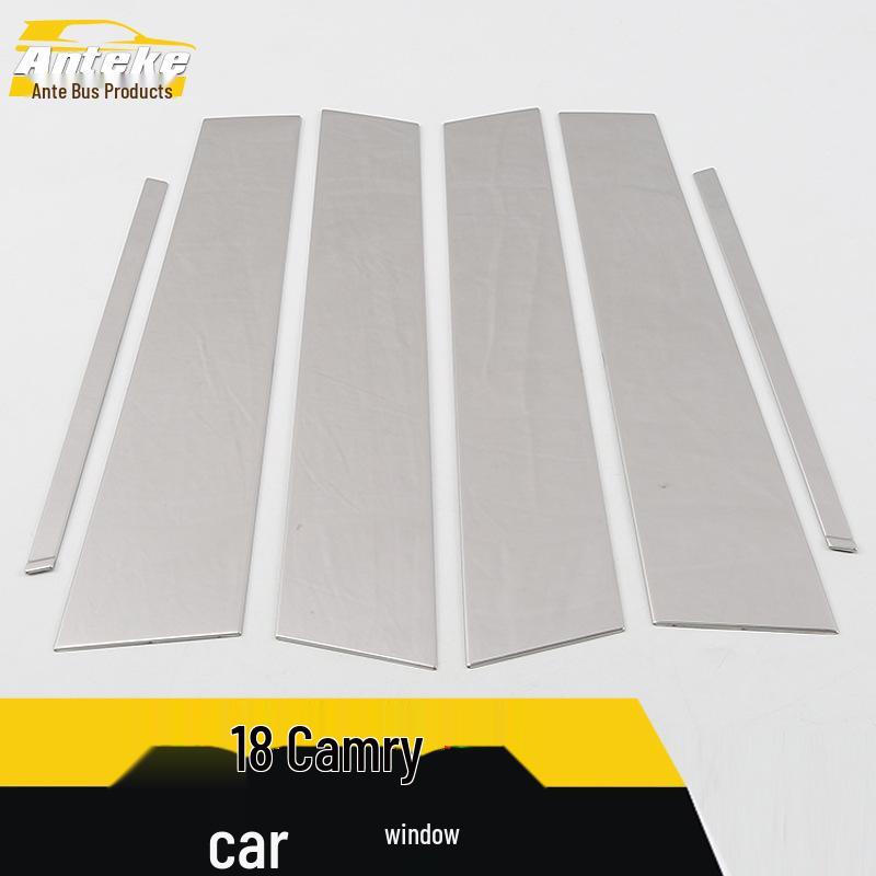 18-Model Camry Stainless Steel Window Trim - Bright, New Decorative Strip