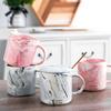 400ML Twelve Constellation Marble Cup with Cover Long Spoon Ceramic Party Tableware Set Porcelain Breakfast Coffee Mug Cup