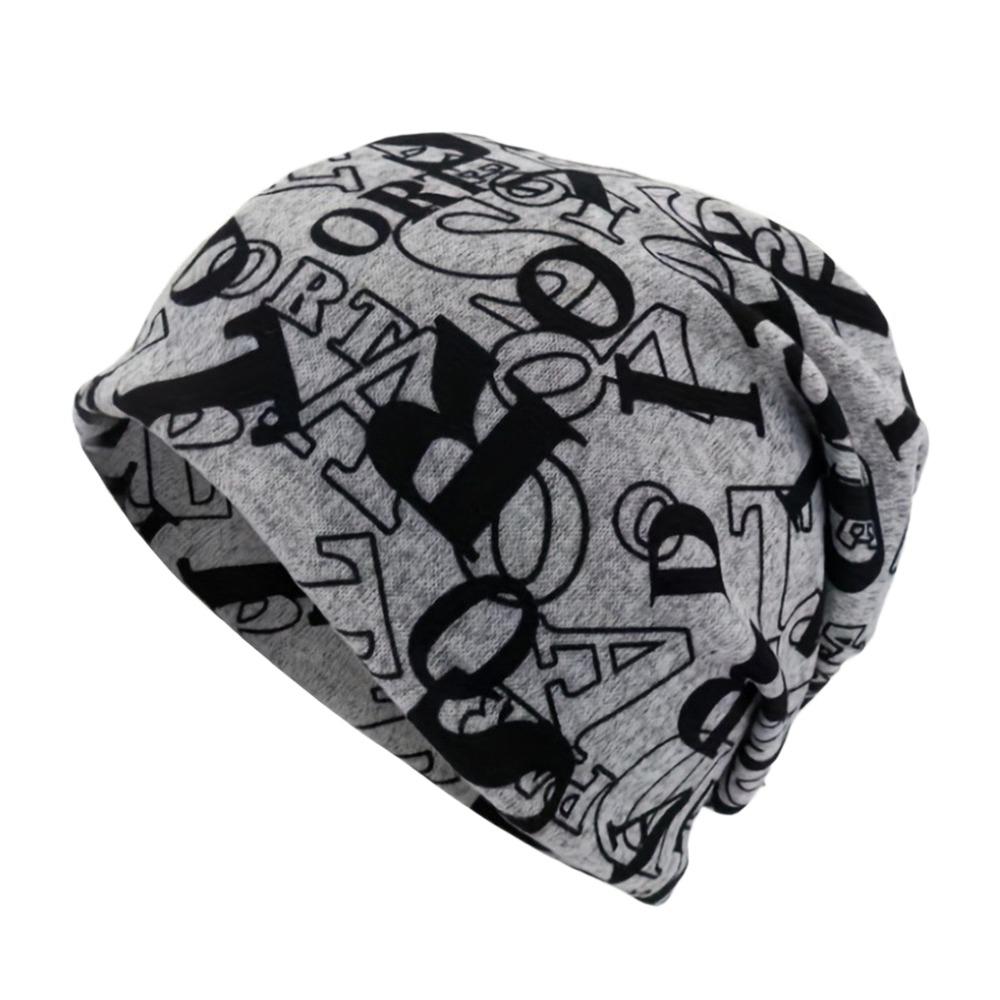 

Multifunctional Pullover Hat Contrasting Colors Casual Hedging Cap Turban Hats Autumn and Winter
