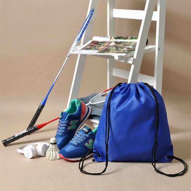 Waterproof Gym Bag Drawstring Sack Fitness Travel Outdoor Backpack DIY Daybag Shopping Bags Swimming Basketball Yoga Sports Bag