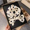 Satin high-end tied hair long silk scarf headband elegant and simple versatile hair band headband streamer hair accessories women's tied bag