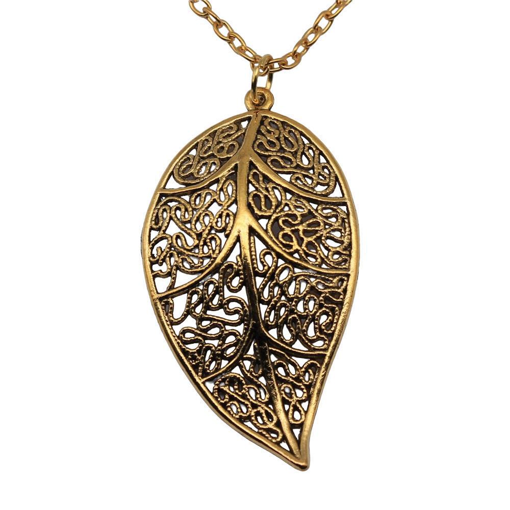 Openwork Dragonfly Pendant antique Gold color Necklace Insect Jewelry 45cm or 70cm long chain
