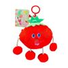 Screaming Veggies Plush Earphone Pouch: Fun Decompression Drawstring Bag & Cute Claw Machine Doll Gift