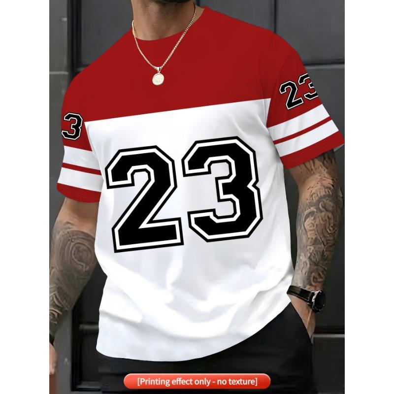 Number 23 Print Men's Short-Sleeve T-Shirt - Trendy Printed New Style