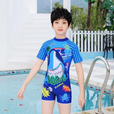 Maillot de bain une pièce protection solaire style coréen personnalisable pour garçons et tout-petits